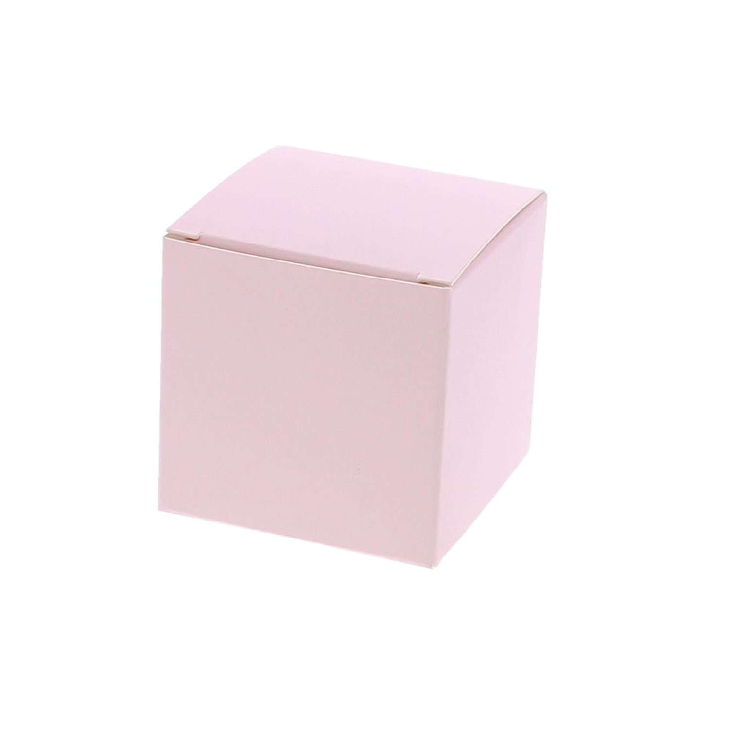 Cube box Light pink matt - 50*50*50mm -100 pieces