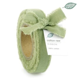 Cotton rawribbon green