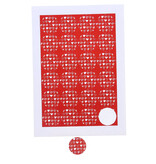 Sticker around 4 cm "Tingy" hearts - 120 pieces