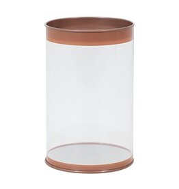 Tube with gold-pink metal lid