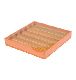 Box with transparent lid (orange)