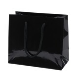 Glänzende Tasche (schwarz) - 100 Stück