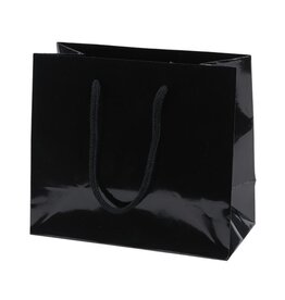 Glänzende Tasche (schwarz)