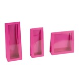 Sachet avec fenêtre (fuchsia) - 50 pièces