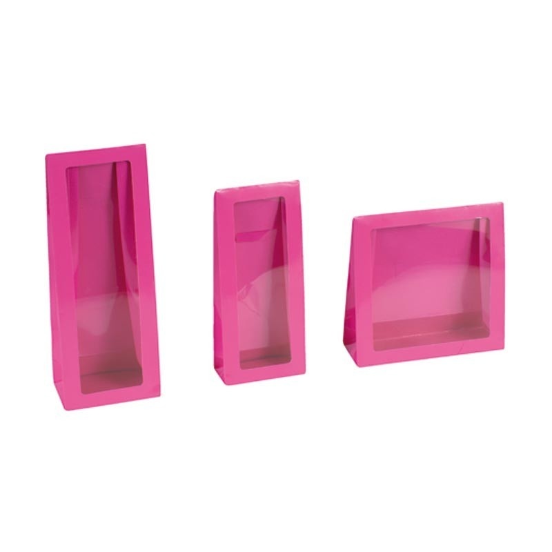 Sachet avec fenêtre (fuchsia) - 50 pièces