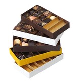 Schachtel mit transparentem Deckel (Schokolade) - 12 Stück
