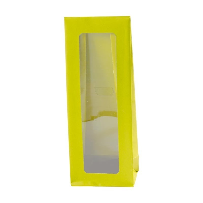 Zakje met venster (groen) - 50 stuks
