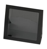 Beutel mit Fenster (schwarz) - 50 Stück