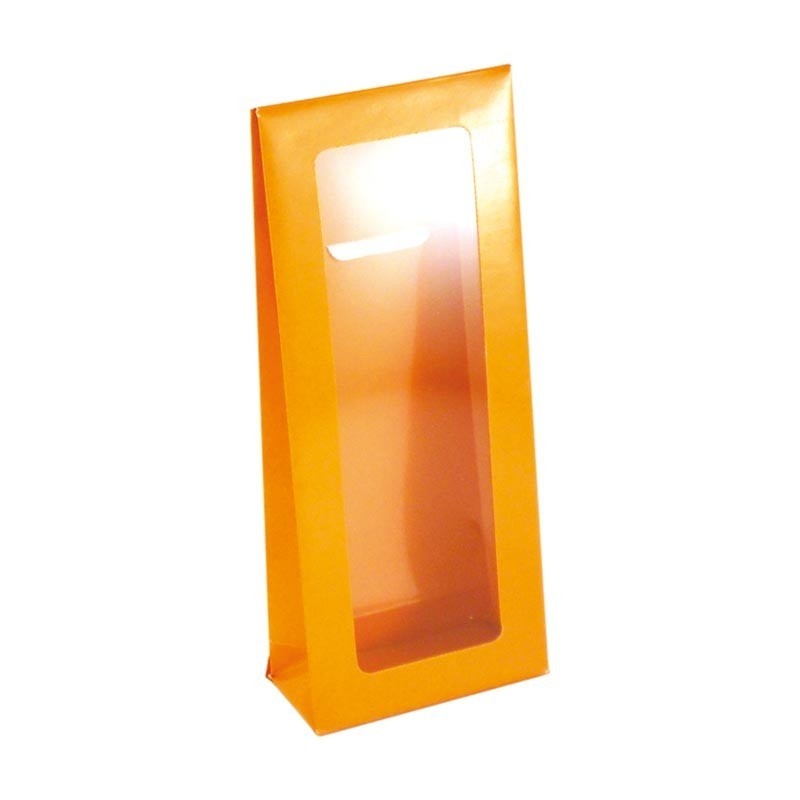 Beutel mit Fenster (orange) - 50 Stück