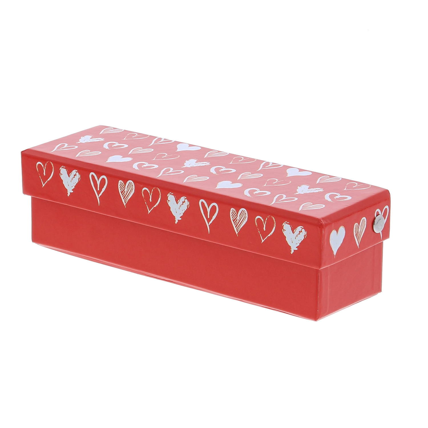 "Tingy" heart box with lid rectangular - 190*60*55mm - 10 pieces