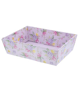 Basket "Flowers" lilac-pink