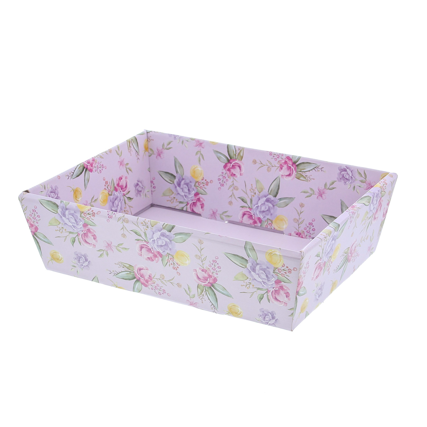 Korb "Blumen" lila-rosa - 210*90*290mm - 10 Stück