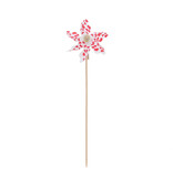 Windmill heart stick with clip - 80*60*270mm - 48 pieces