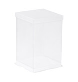 Calisto Boîte transparente verticale (blanc) - 50 pièces