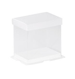 Calisto Boîte transparente horizontale (blanc) - 50 pièces