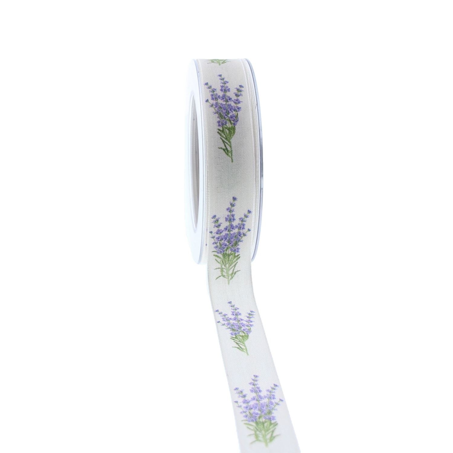 Ribbon Lavender - purple - white - 25mm*20m