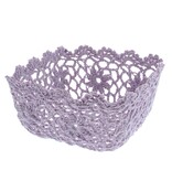 Lace mand vierkant  medium - sea fog  - 145*145*70mm - 12 stuks