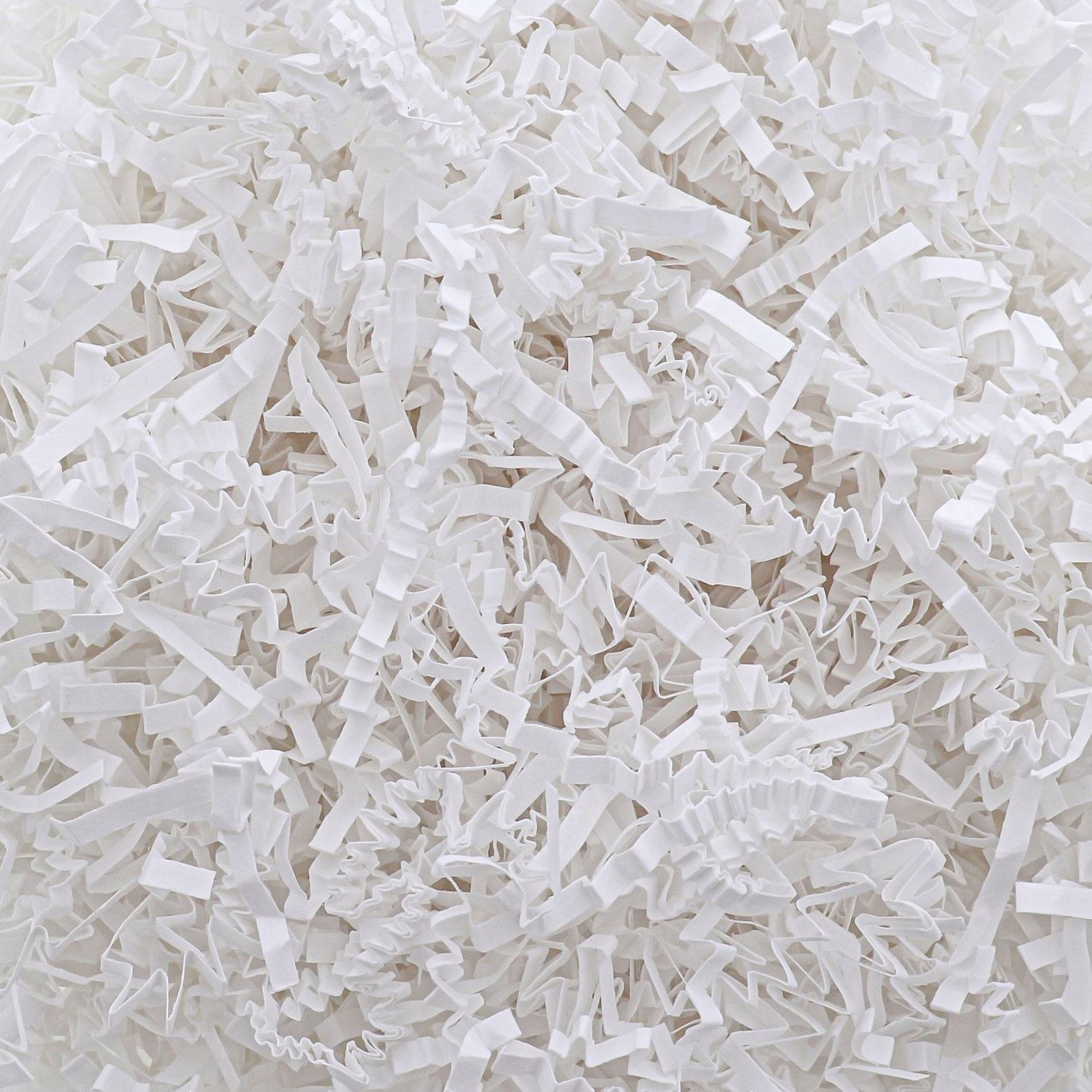 Matériau de remplissage papier zigzag grésillant - blanc - 2 mm - 5 kg par boîte