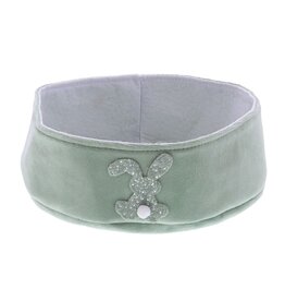 Kaninchenkorb „Glimpy“ niedrig – rauchgrün