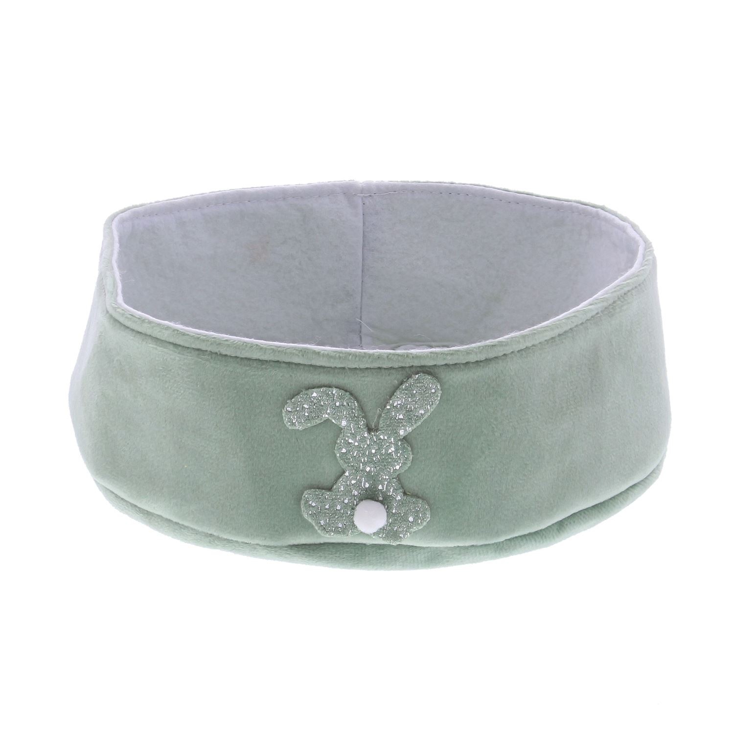 Rabbit "Glimpy" basket low - smokey green - 200*200*65 mm - 6 pieces