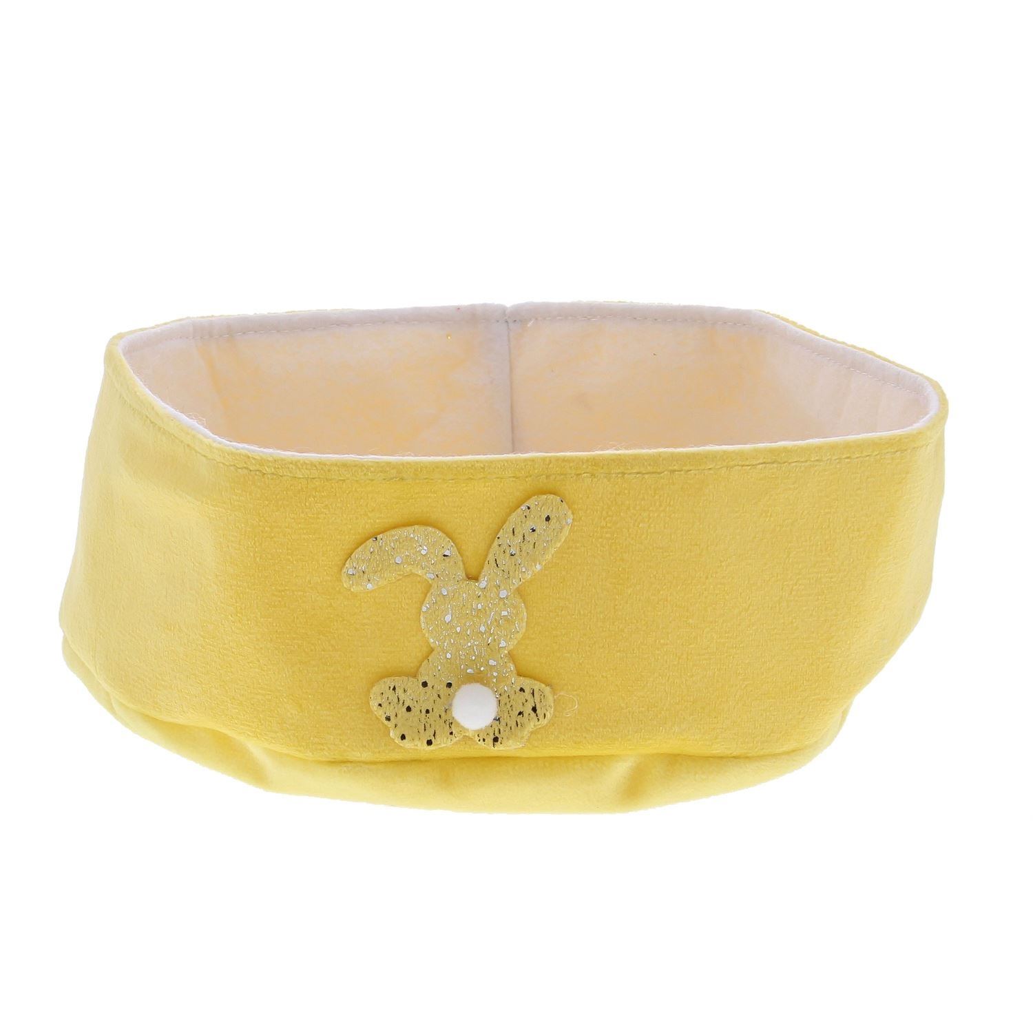 Kaninchenkorb „Glimpy“ niedrig – Gelb – 200*200*65 mm – 6 Stück