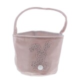 Rabbit "Glimpy" basket with handle high - pink - 120*120*110 mm - 6 pieces