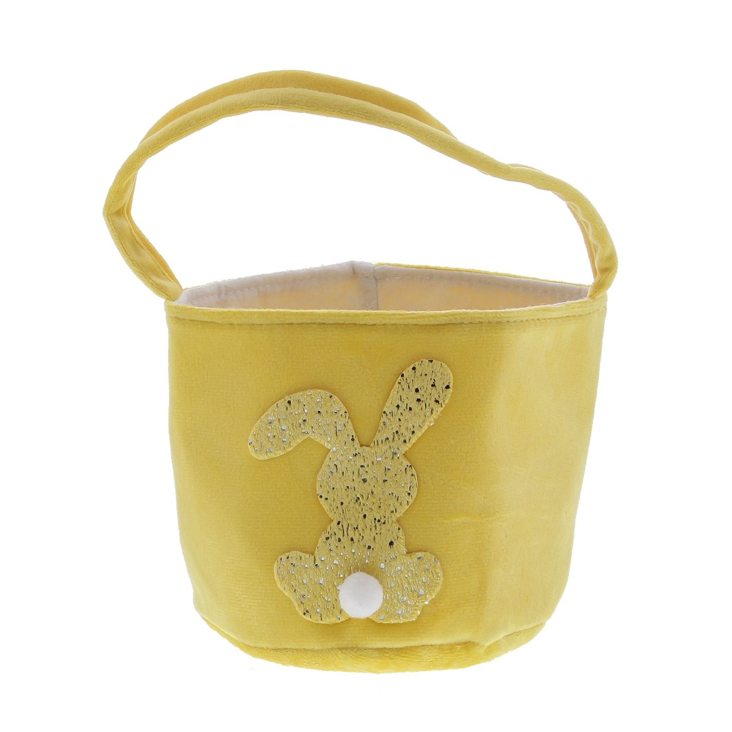 Panier lapin "Glimpy" avec anse haute - jaune