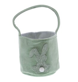 Panier lapin "Glimpy" avec anse haute - vert fumé