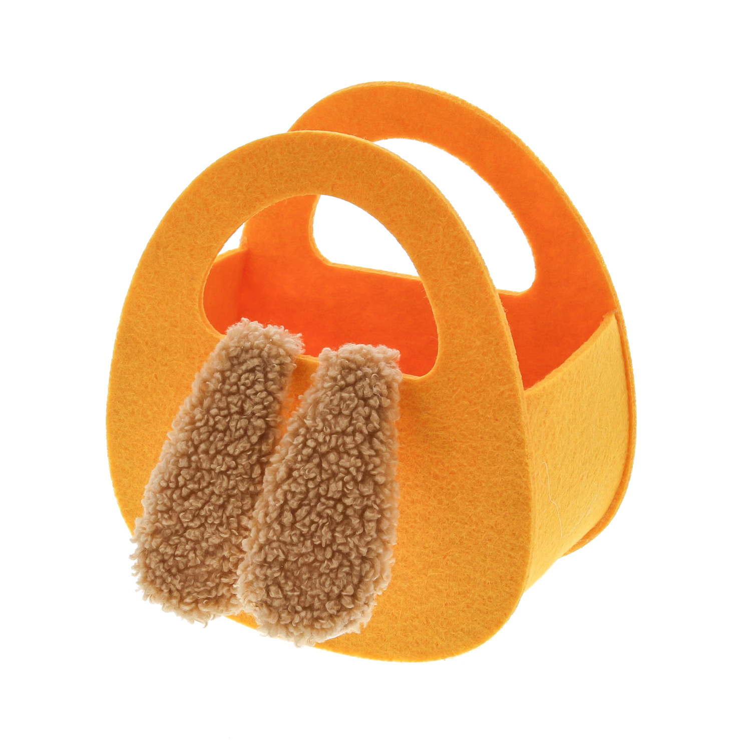 Mand "Floppy" met 2 hangende konijnenoren - donker geel- 155*95*180 mm - 6 stuks