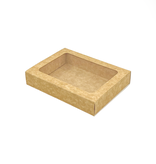 GK1 Fensterschachteln mit Sleeve (Kraft) - 130*90*27mm - 100 Stück