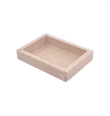 GK1 Window box with transparant lid (cocoa) - 130*90*27mm - 100 pieces