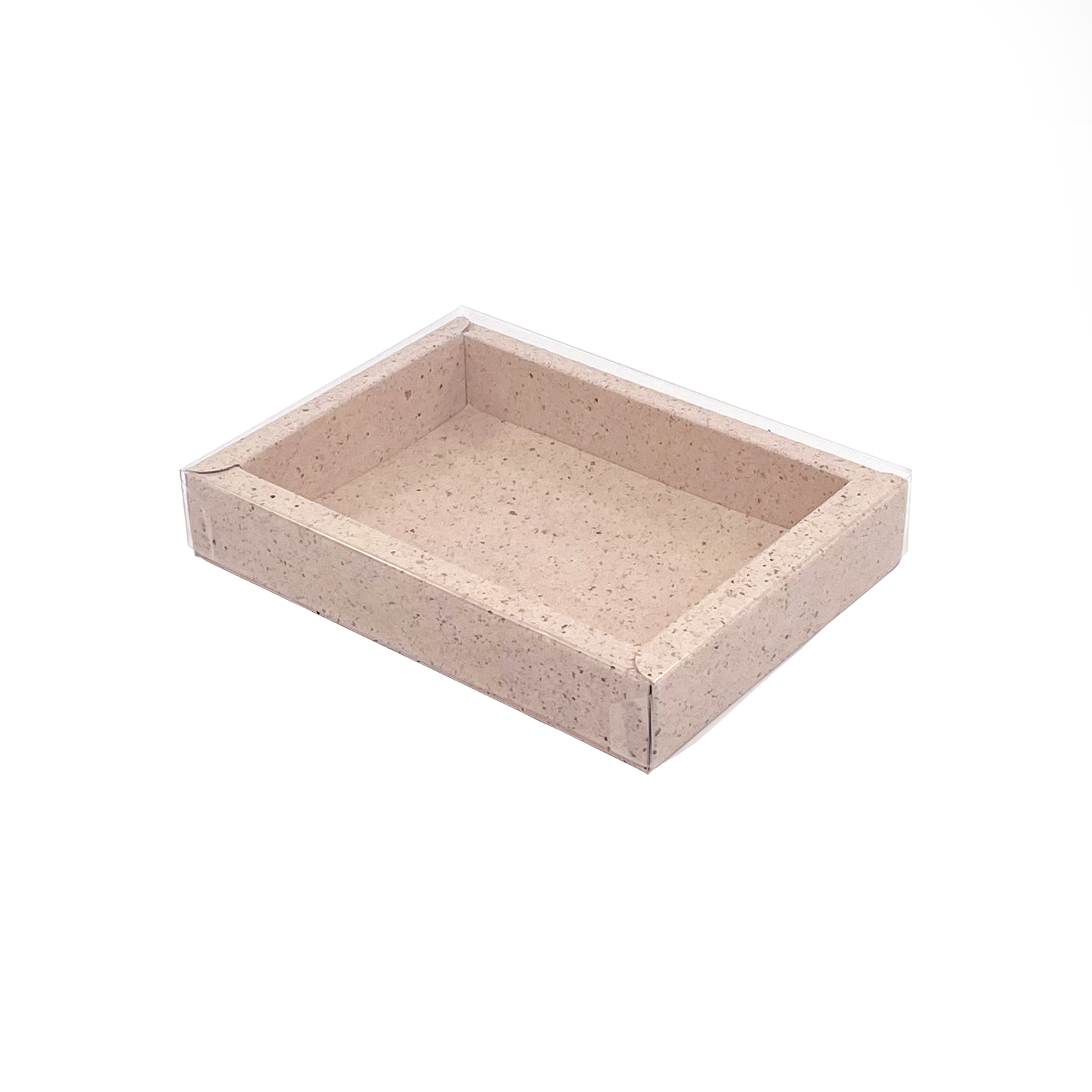 GK1 Window box with transparant lid (cocoa) - 130*90*27mm - 100 pieces