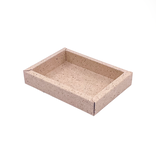 GK1 Window box with transparant lid (cocoa) - 130*90*27mm - 100 pieces