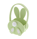 Panier "Pompon" lapin avec anse M smokey green