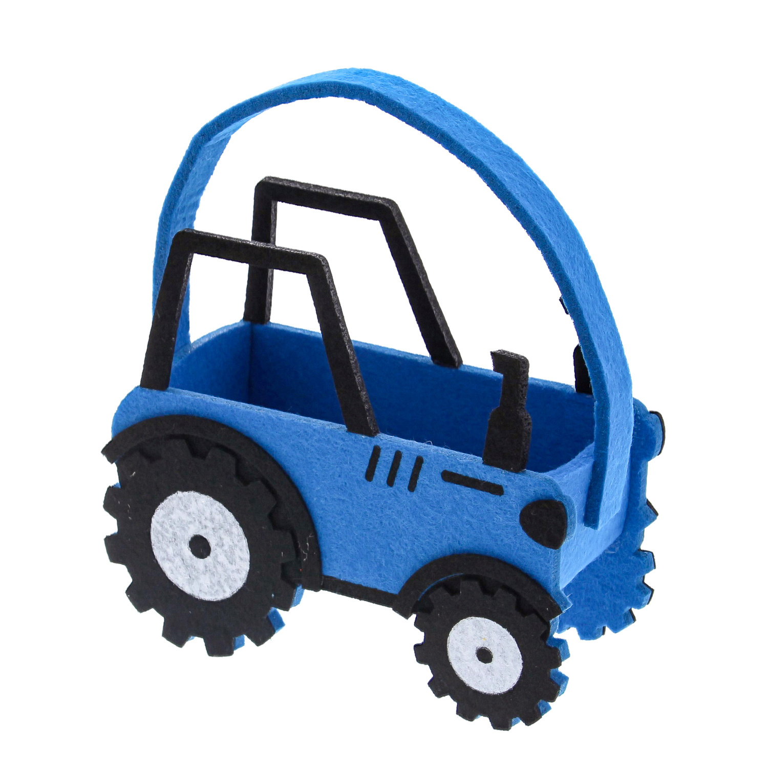 Filz Traktor Korb mit Ohr - 3 Stück