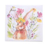 Servet Girl bunny  33 cm x 33 cm - 165*165*25 mm - 1 pakje met 20 servetten