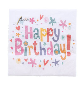 Serviette Happy birthday