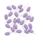 Wooden hanging egg - lila - 15*15*80mm - 144 pieces