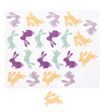 Sticker shiny "Bunny Pompom" rabbit - 110 pieces