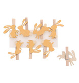 Hasenclip „Pompom“ - dunkelgelb - 50*10*48mm - 48 Stück