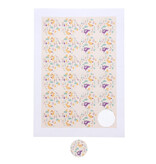 Aufkleber 4 cm Hase „Pompom“ – 120 Stück