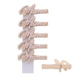 "Flowery" tekst mama knijper - 35*18*74mm - 36 stuks