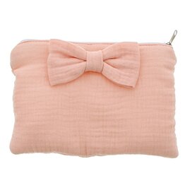 "Tetra" bag with bow - peach