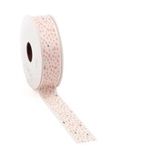 Carlei Ribbon - Marble pink - 25mm*15m