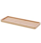 Rectangular tray in bamboo - 280*100*15mm - 12 pieces