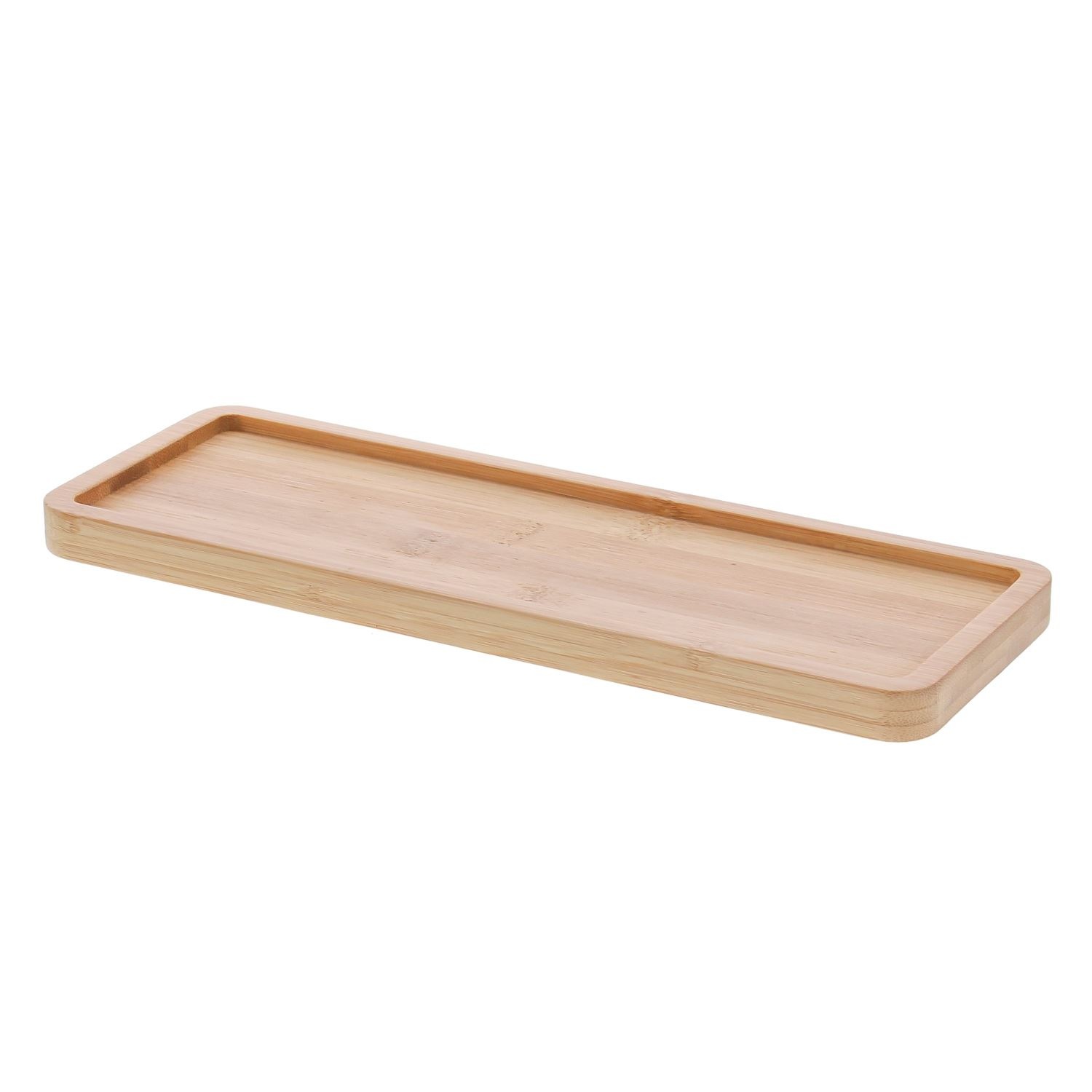 Rectangular tray in bamboo - 280*100*15mm - 12 pieces