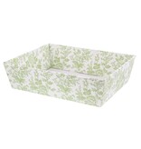 Basket "Toile" green- 440*345*115mm - 10 pieces