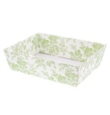 Basket "Toile" green- 320*245*95mm - 10 pieces