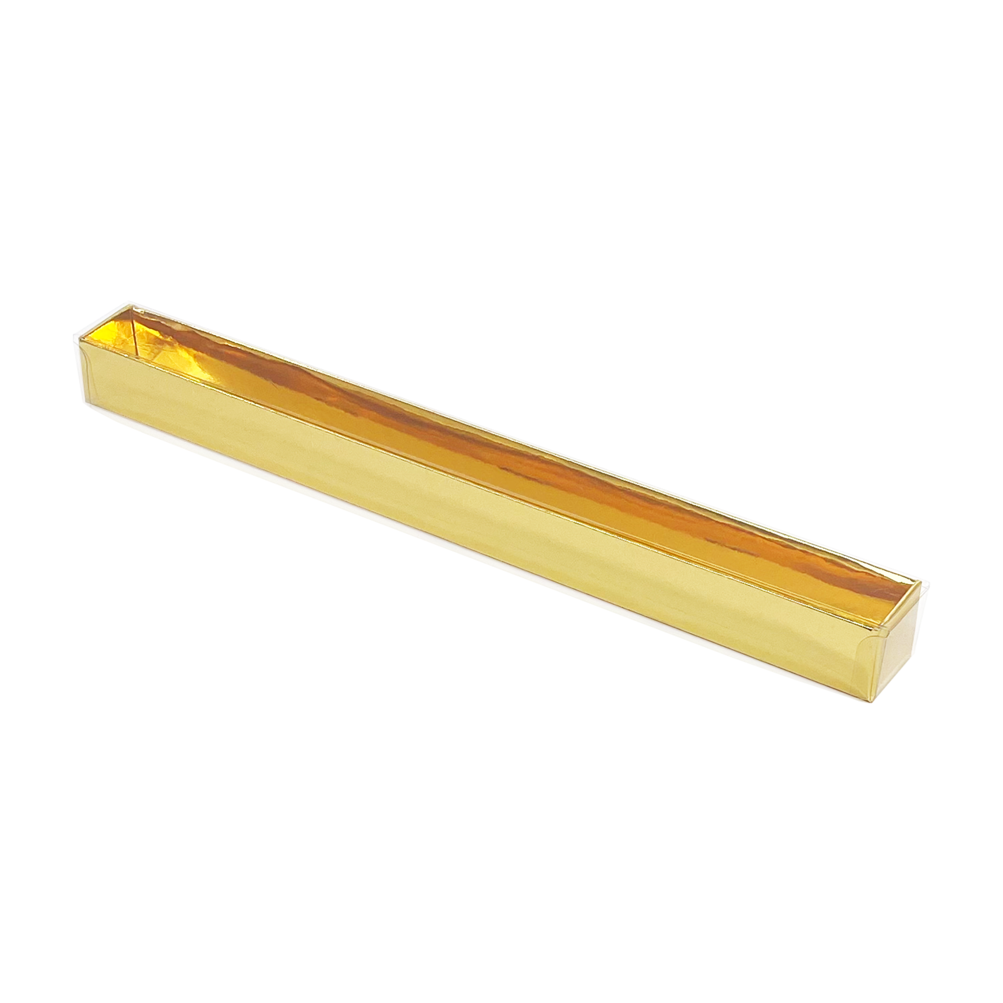 Truffeldoosjes Glanzend Goud met transparant deksel - 339*30*30mm - 40 stuks