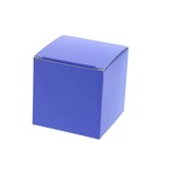 Klein kubus doosje blauw - 100 stuks
